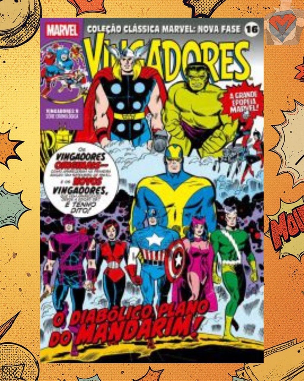 Coleção Clássica Marvel: Nova Fase Vol. 16 - Vingadores Nº 09