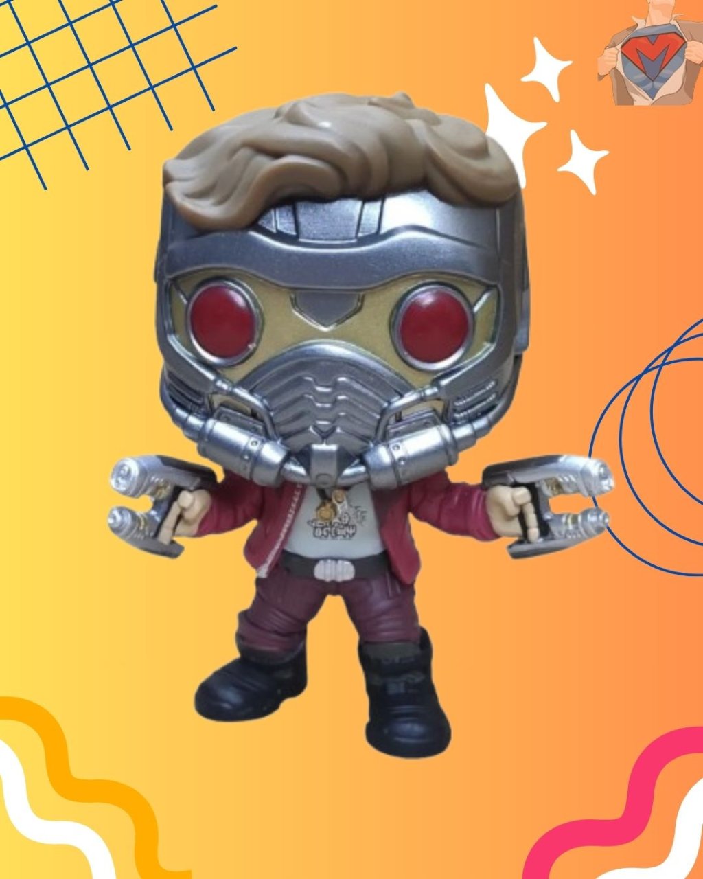 Funko Pop - Star Lord - Guardiões da Galáxias ( Caixa não Inclusa )