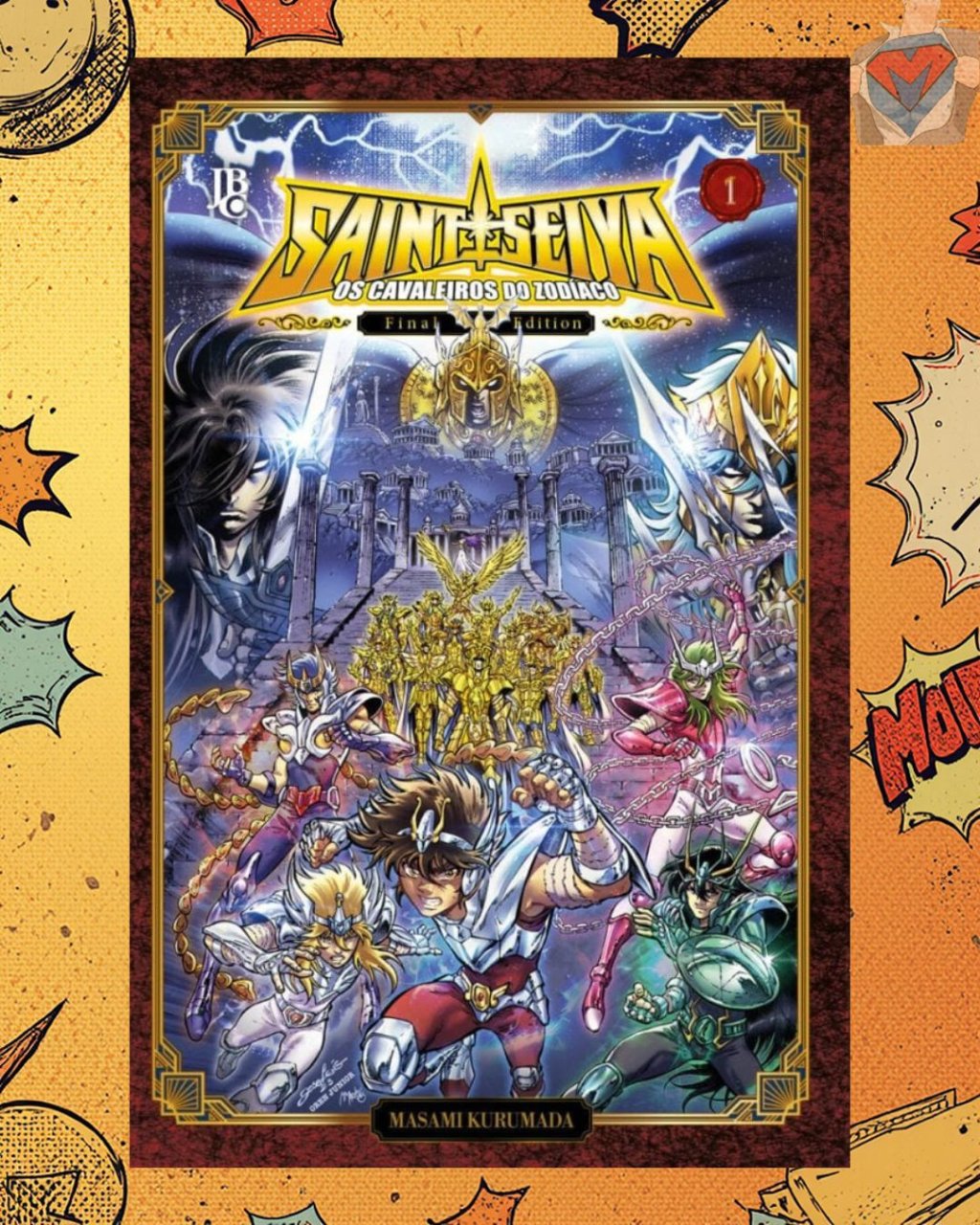 Os Cavaleiros do Zodíaco - Saint Seiya - Final Edition Nº 01 ( Masami Kurumada ) - Sobrecapa Variante