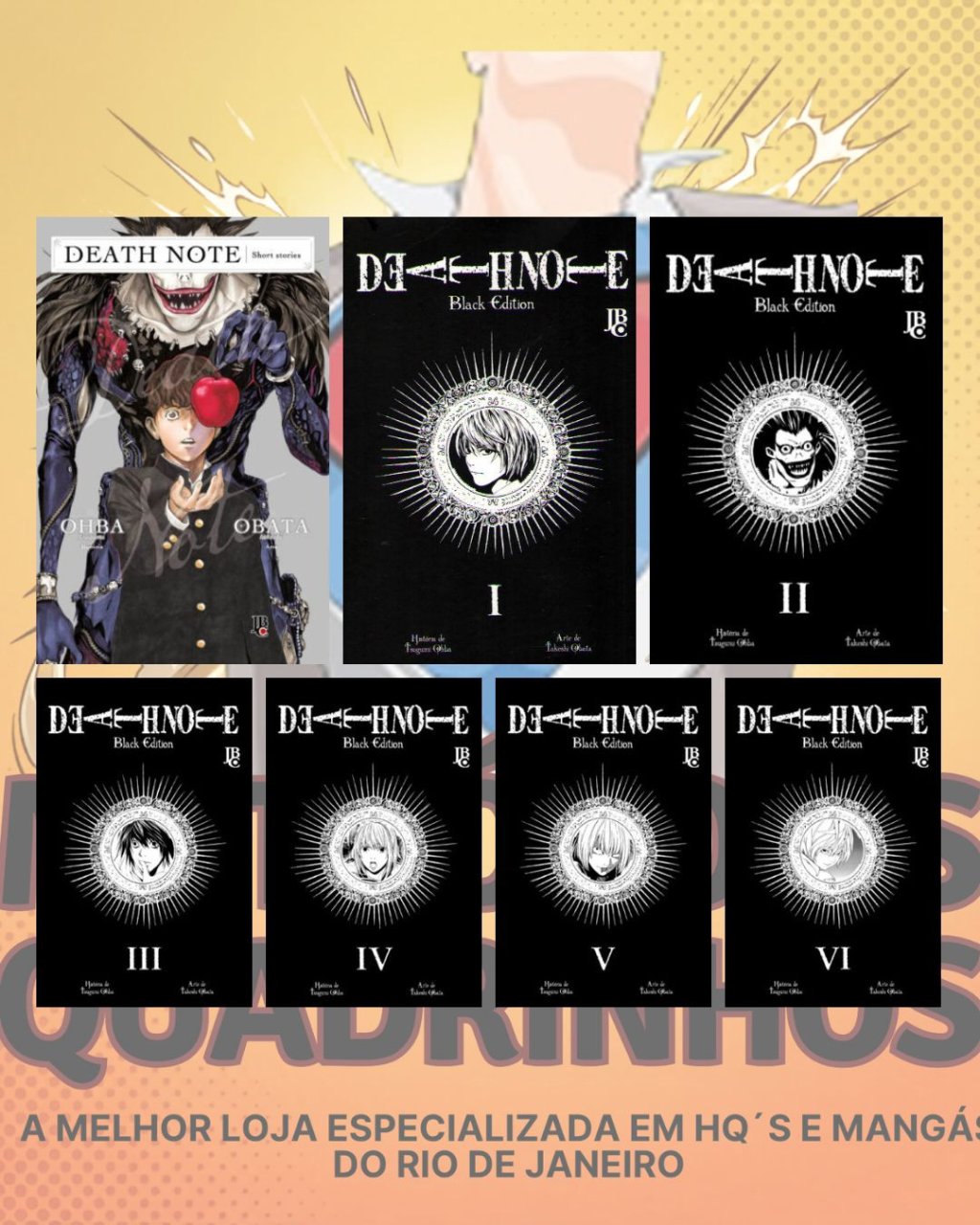 Death Note Short Stories + Death Note Black Edition Vol. 01 ao Vol. 06