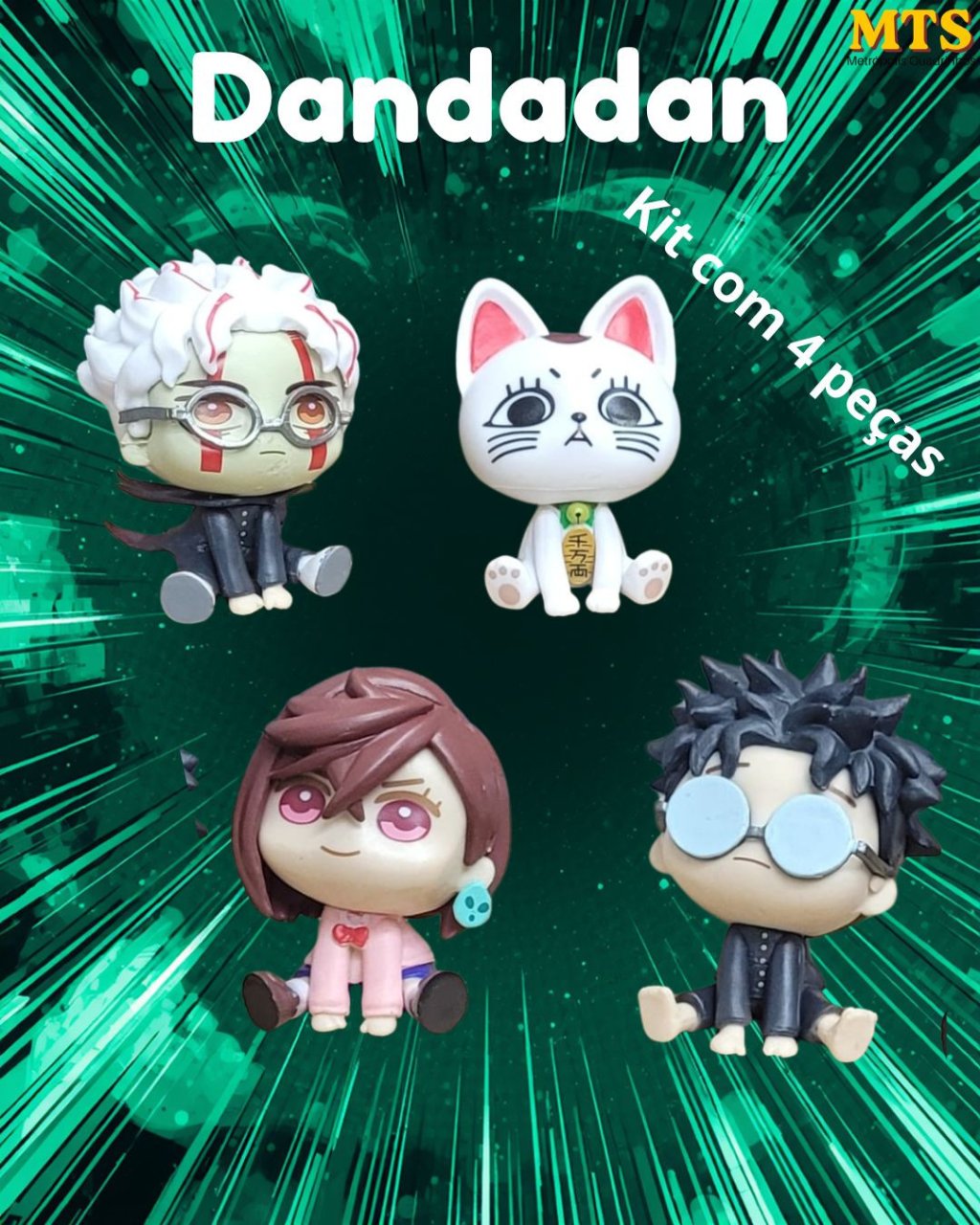 Kit Dandadan com 4 figuras ( Bootleg )