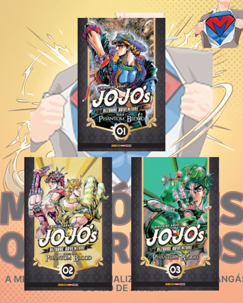 Jojo's Bizarre Adventure - Parte 1: Phantom Blood Volumes 01 ao 03 ( Completa )
