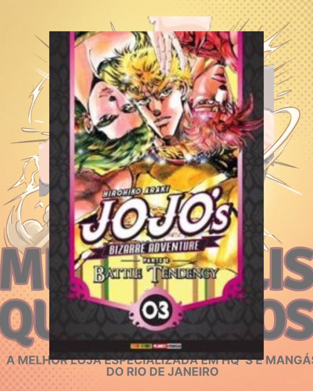 Jojo's Bizarre Adventure Parte 2: Battle Tendency Vol. 03 de 04 ( Hirohiko Araki )