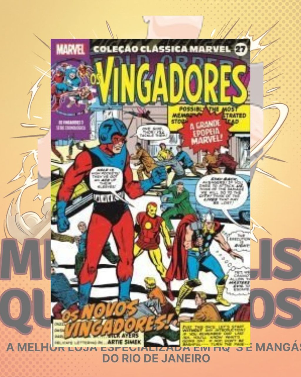 Coleção Clássica Marvel Vol. 27 - Vingadores Nº 03