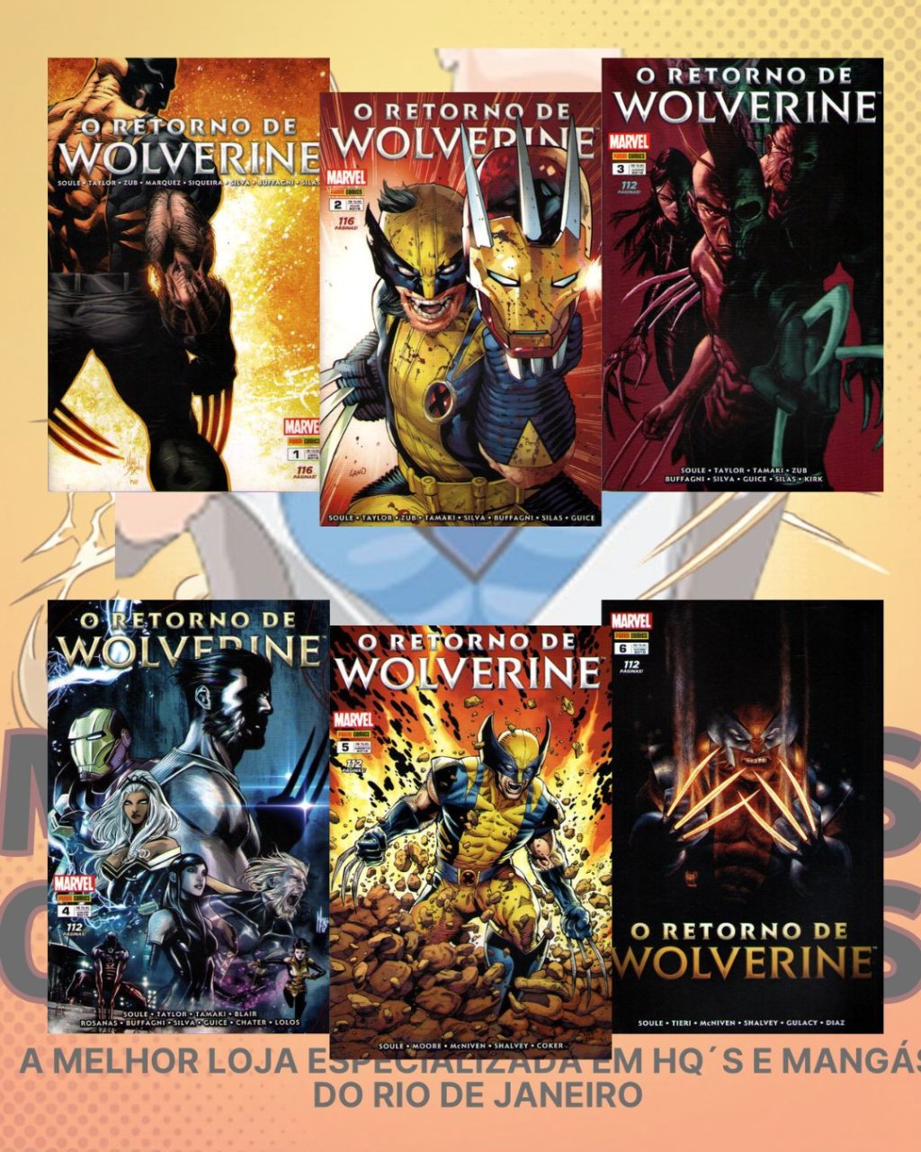O Retorno de Wolverine Volumes 01 ao 06 ( Completa )