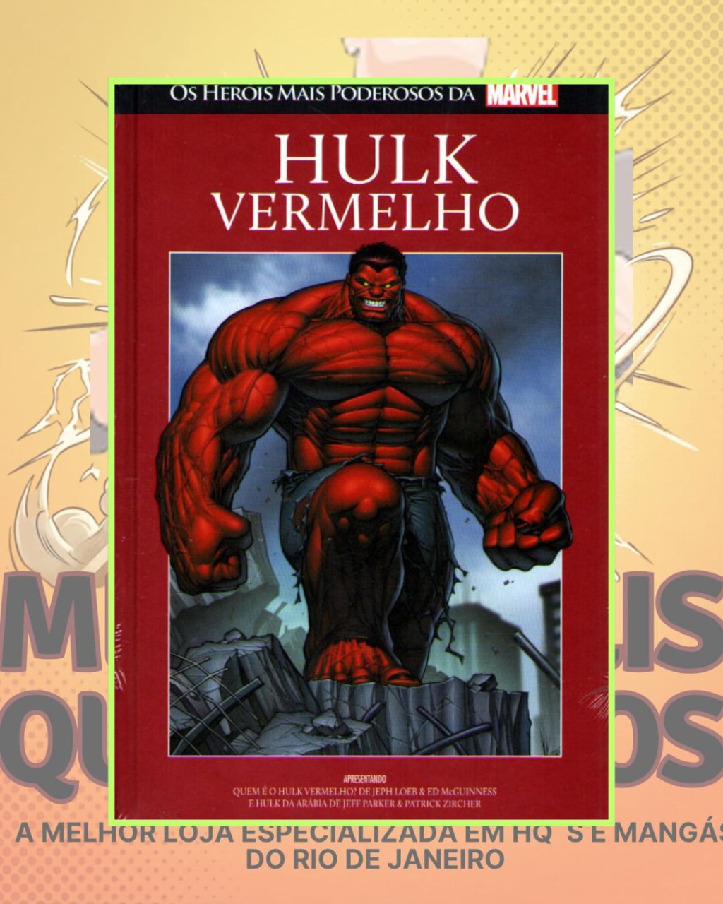 Os Heróis Mais Poderosos da Marvel Vol. 68 - Hulk Vermelho ( Capa Dura ) Salvat