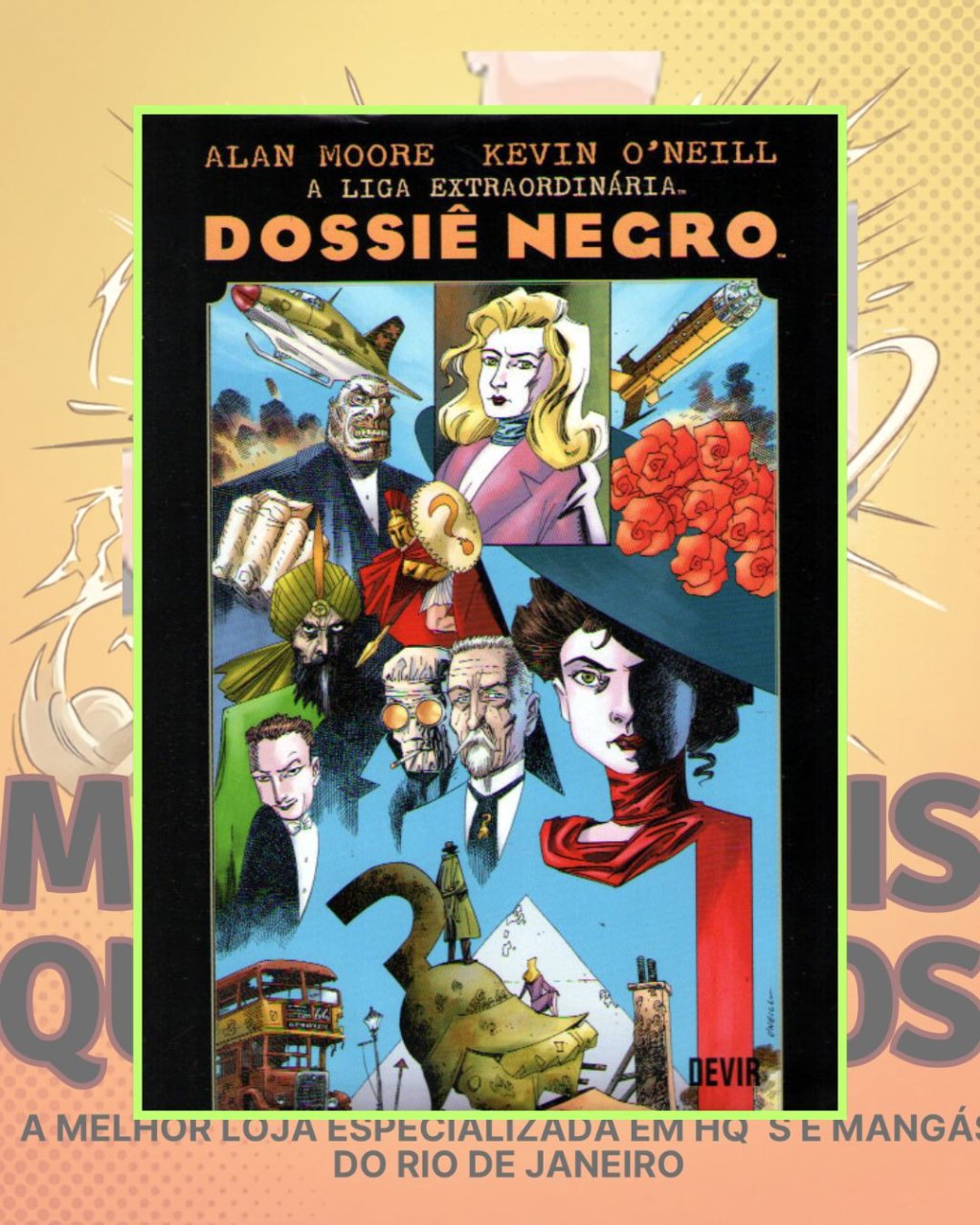 A Liga Extraordinária : Dossiê Negro - Edição de Luxo ( Caoa Dura ) - Editora Devir