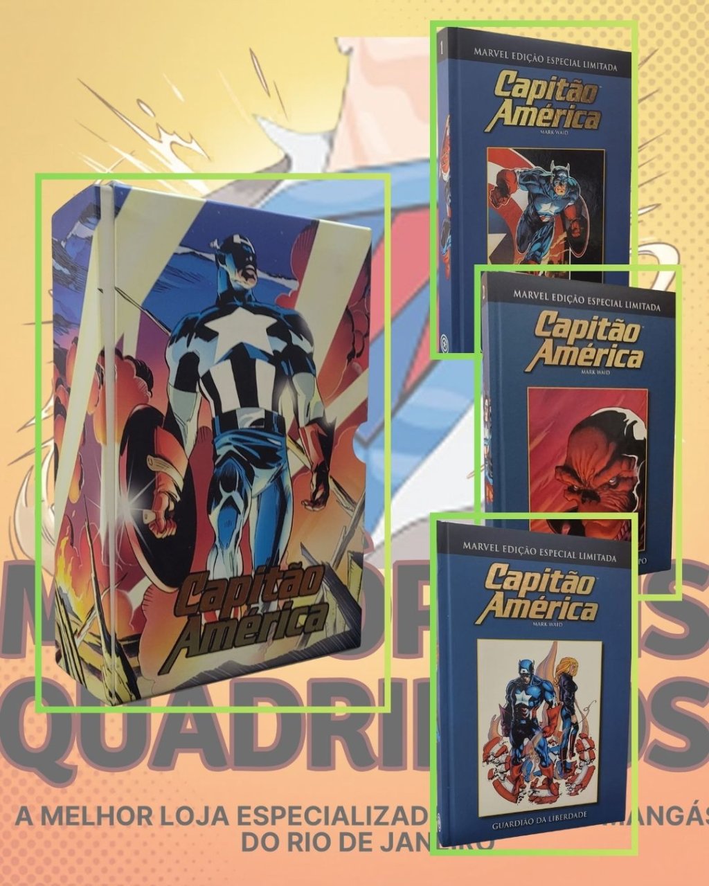 Box Capitão América Salvat Volumes 01 ao 03 ( Capa Dura ) Salvat
