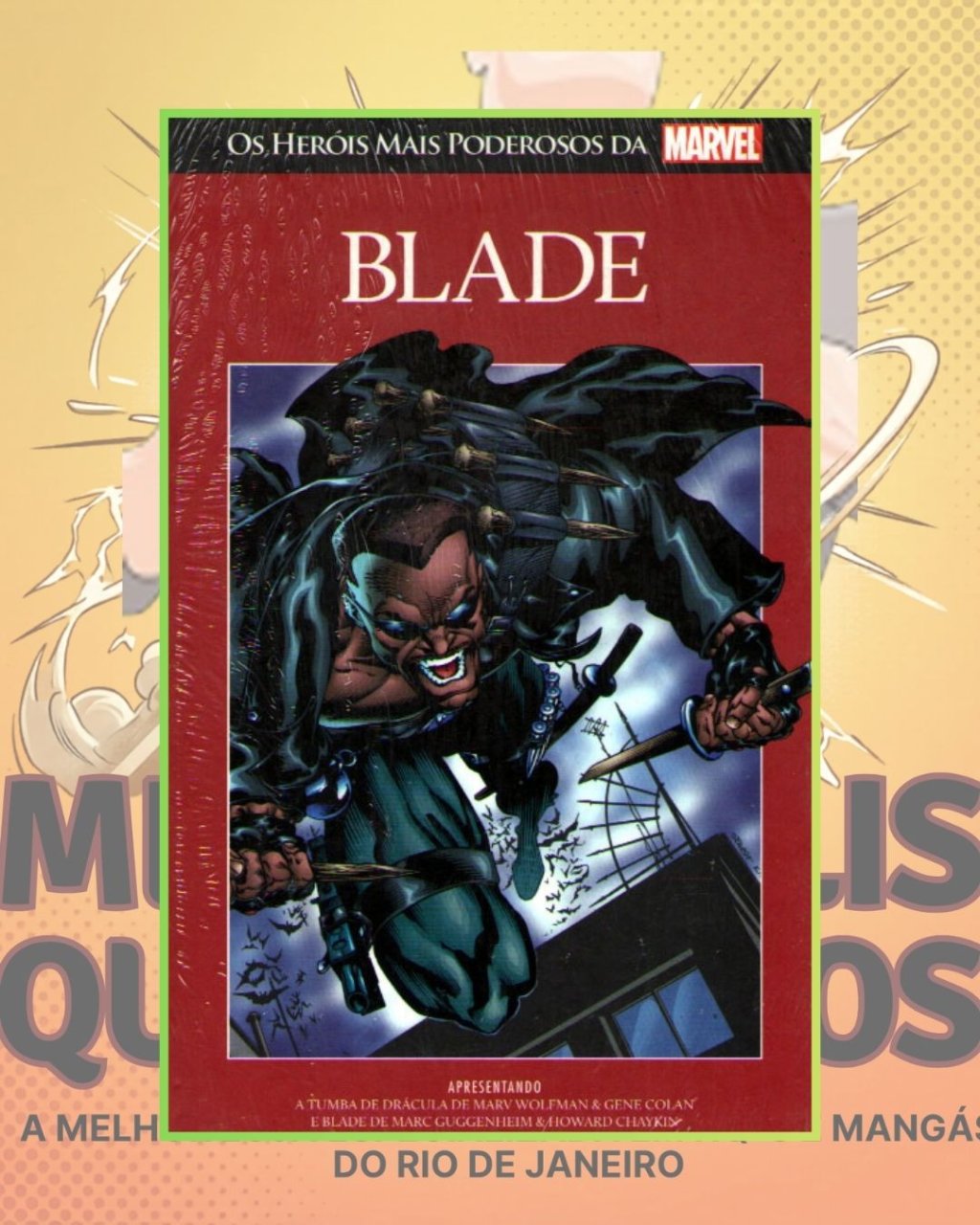 Os Heróis Mais Poderosos da Marvel Vol. 38 - Blade ( Capa Dura ) Editora Salvat