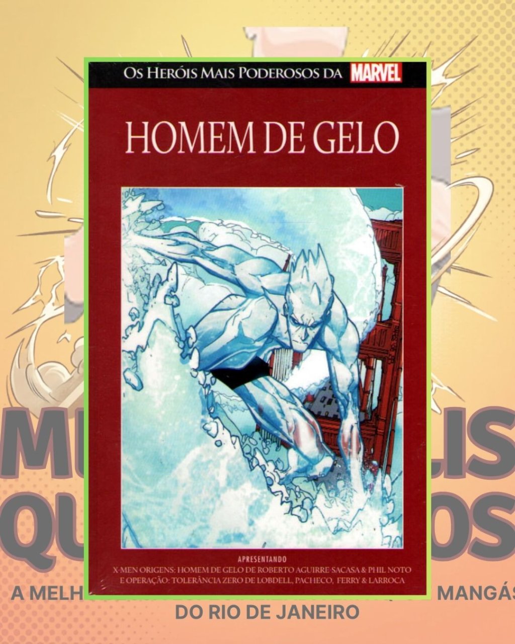 Os Heróis Mais Poderosos da Marvel Vol. 47 - Homem de Gelo ( Capa Dura ) Editora Salvat