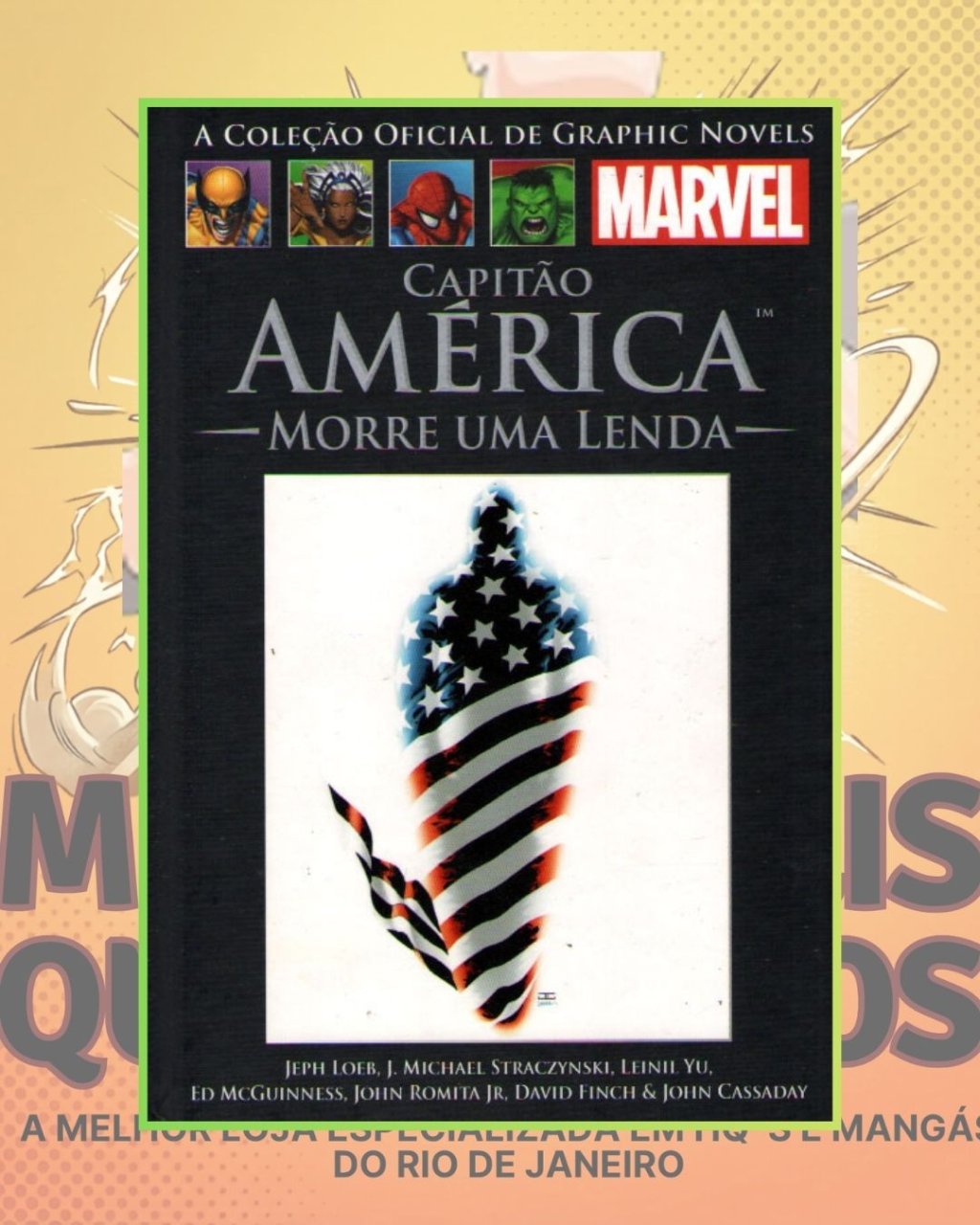 A Coleção Oficial de Graphic Novels Marvel Vol. 51 - Capitão América - Morre uma Lenda ( Capa Dura ) Editora Salvat