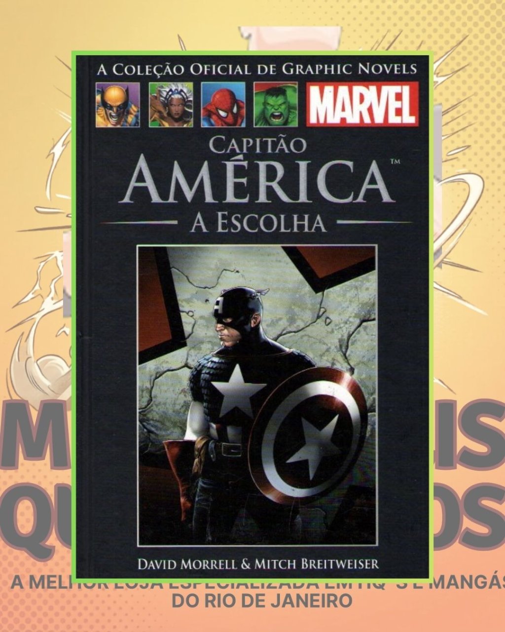 A Coleção Oficial de Graphic Novels Marvel Vol. 55 - Capitão América A Escolha ( Capa Dura ) Editora Salvat