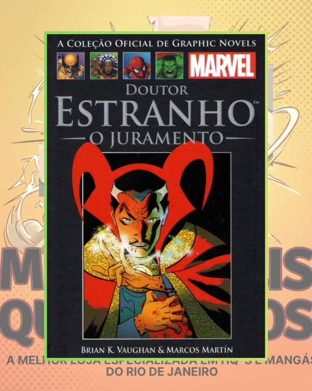 A Coleção Oficial de Graphic Novels Marvel Vol. 53 - Doutor Estranho O Juramento ( Capa Dura ) Editora Salvat