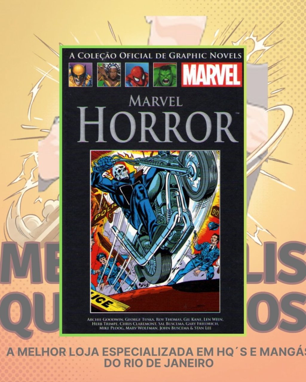 A Coleção Oficial de Graphic Novels Marvel : Clássicos Vol. XXI - Marvel Horror ( Capa Dura ) Editora Salvat