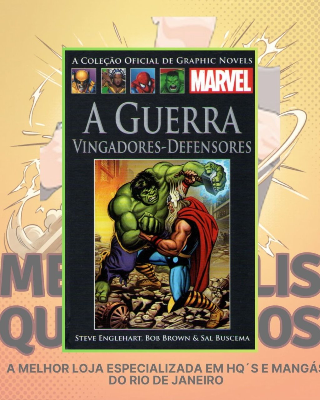 A Coleção Oficial de Graphic Novels Marvel : Clássicos Vol. XXVII - A Guerra Vingadores - Defensores ( Capa Dura ) Editora Salvat