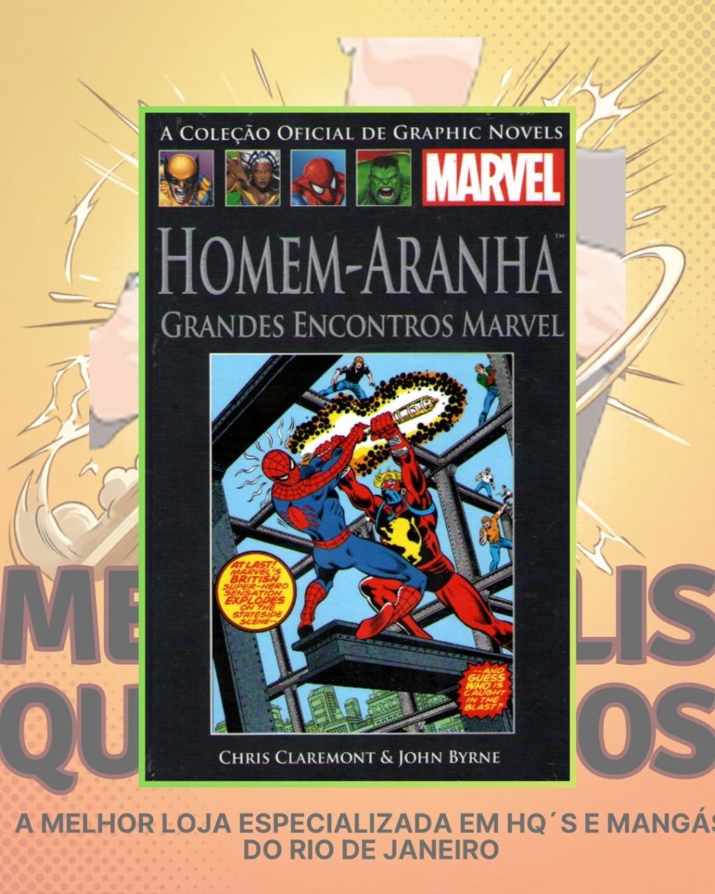 A Coleção Oficial de Graphic Novels Marvel : Clássicos Vol. XXXVIII - Homem Aranha Grandes Encontros Marvel ( Capa Dura ) Editora Salvat