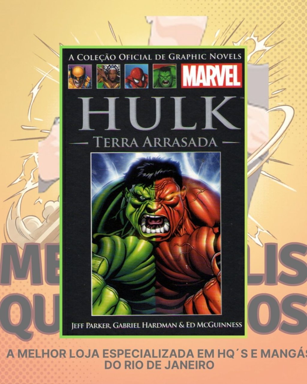 A Coleção Oficial de Graphic Novels Marvel Vol. 67 - Hulk Terra Arrasada ( Capa Dura ) Editora Salvat