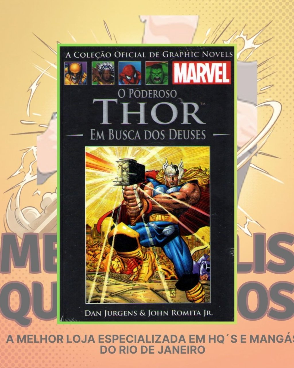A Coleção Oficial de Graphic Novels Marvel Vol. 16 O Poderoso Thor Em Busca dos Deuses ( Capa Dura ) Editora Salvat