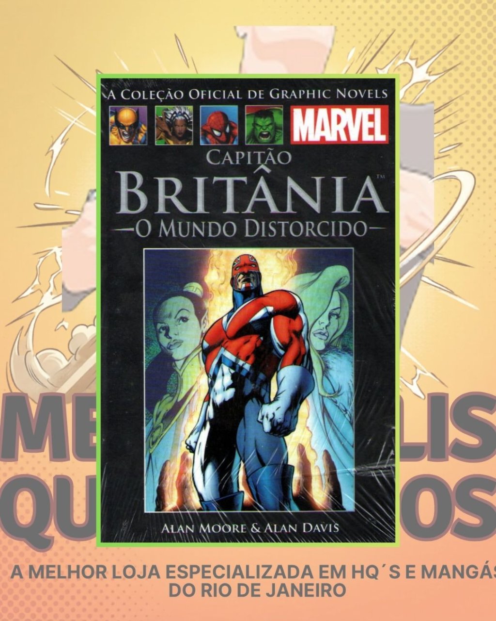 A Coleção Oficial de Graphic Novels Marvel Vol. 3 - Capitão Britânia O Mundo Distorcido ( Capa Dura ) Editora Salvat