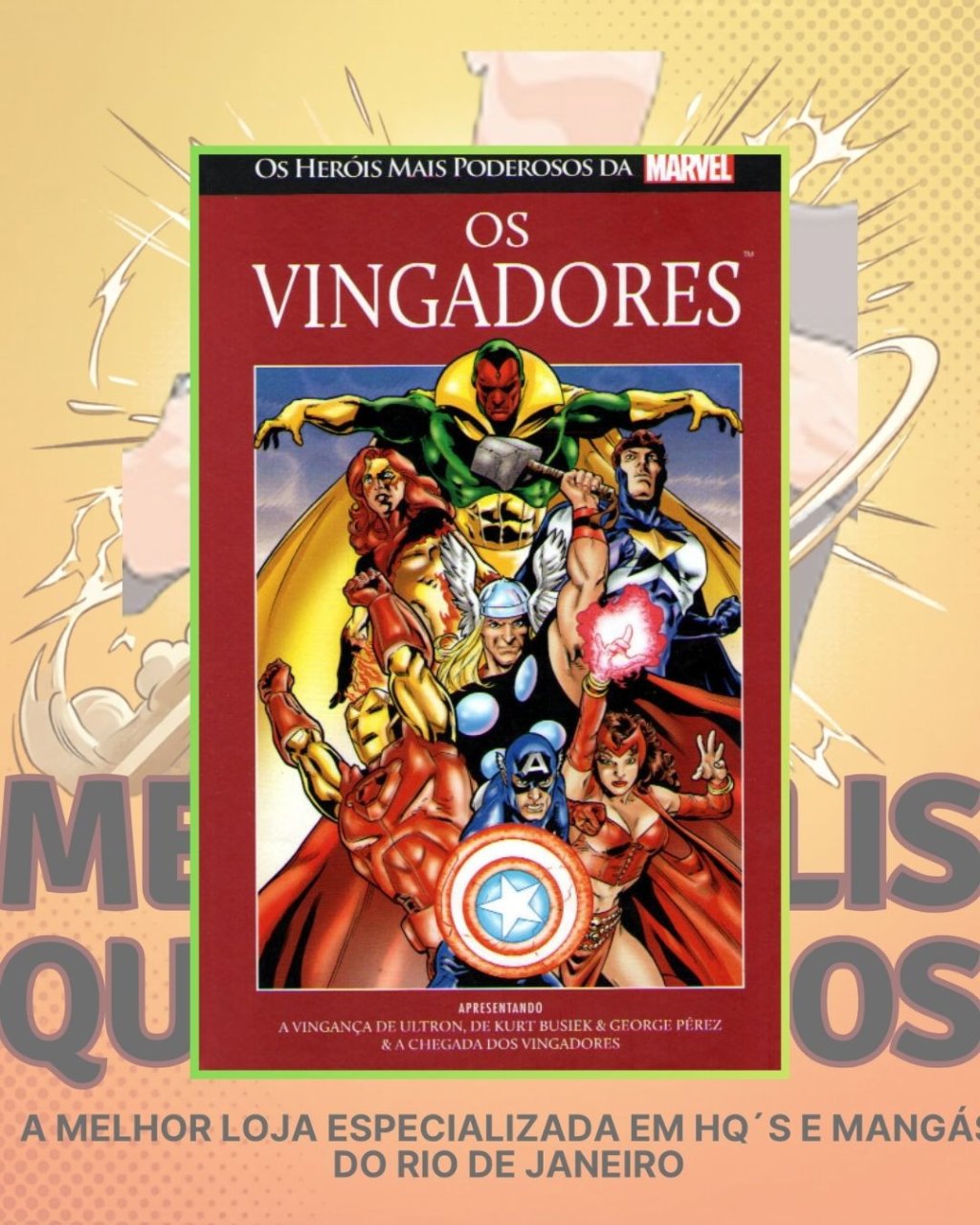 Os Heróis Mais Poderosos da Marvel Vol. 01 - Os Vingadores ( Capa Dura ) Salvat