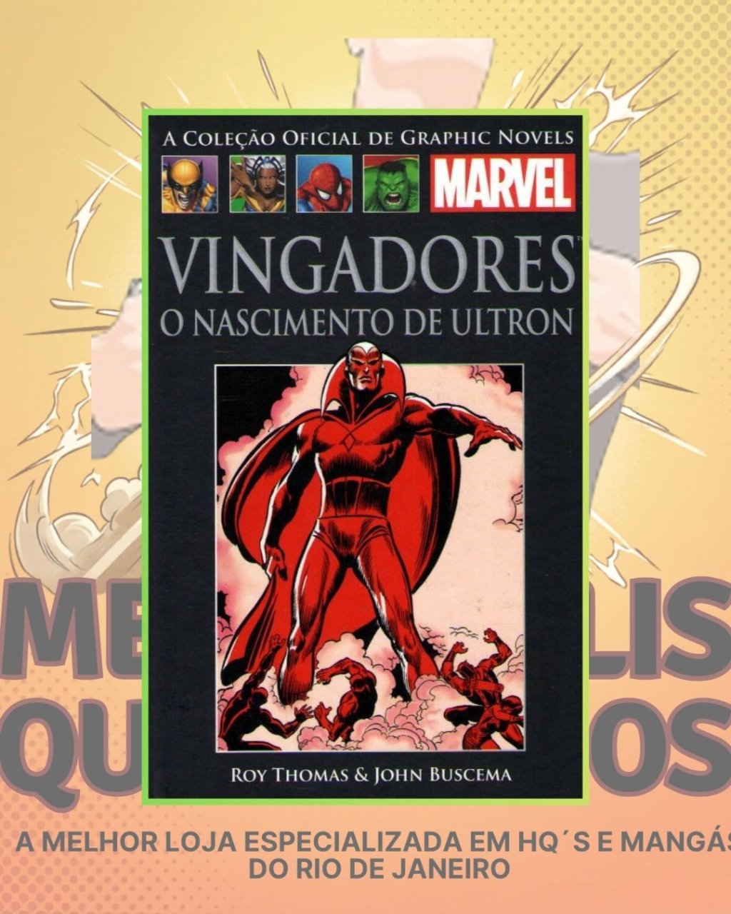 A Coleção Oficial de Graphic Novels Marvel - Clássicos XII Vingadores : O Nascimento de Ultron ( Capa Dura ) Editora Salvat