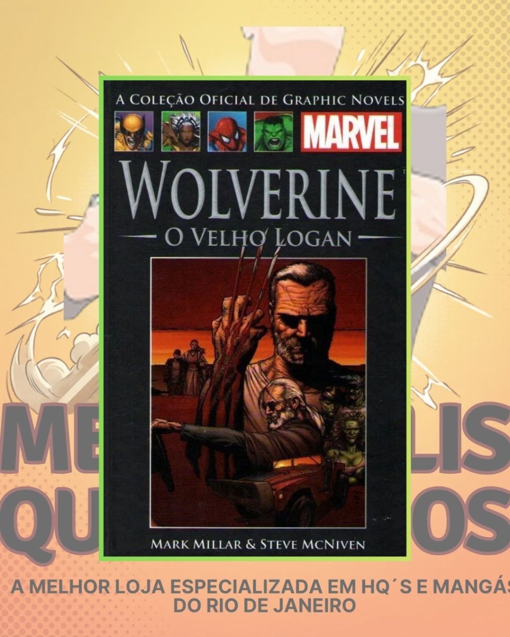 A Coleção Oficial de Graphic Novels Marvel Vol. 58 - Wolverine O Velho Logan ( Capa Dura ) Editora Salvat