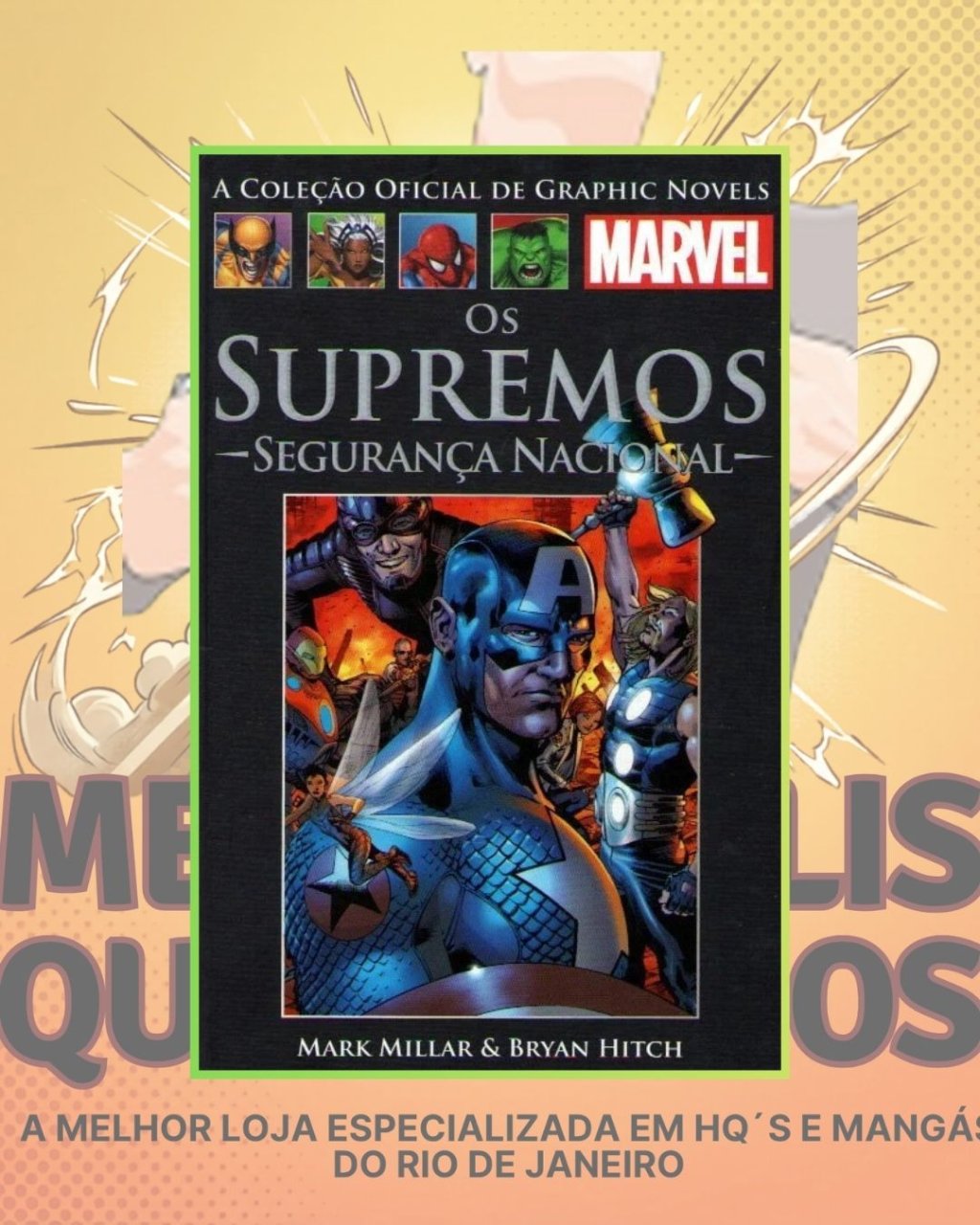 A Coleção Oficial de Graphic Novels Marvel Vol. 29 - Os Supremos : Segurança Nacional ( Capa Dura ) Editora Salvat
