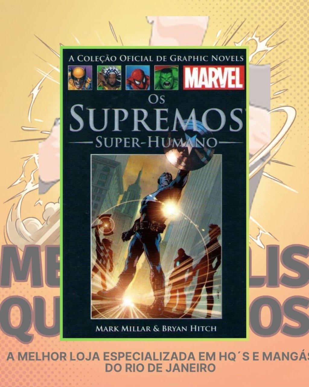 A Coleção Oficial de Graphic Novels Marvel Vol. 28 - Os Supremos : Super-Humano ( Capa Dura ) Editora Salvat