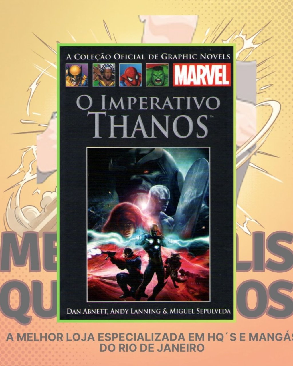 A Coleção Oficial de Graphic Novels Marvel Vol. 64 - O Imperativo Thanos ( Capa Dura ) Editora Salvat