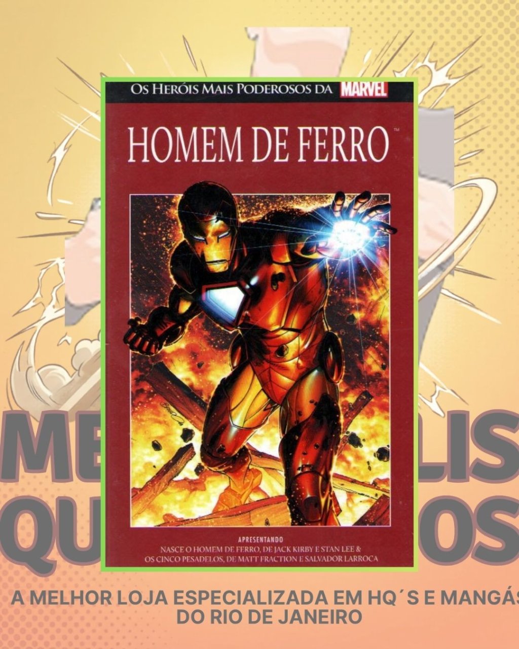Os Heróis Mais Poderosos da Marvel Vol. 05 - Homem de Ferro ( Capa Dura ) Editora Salvat