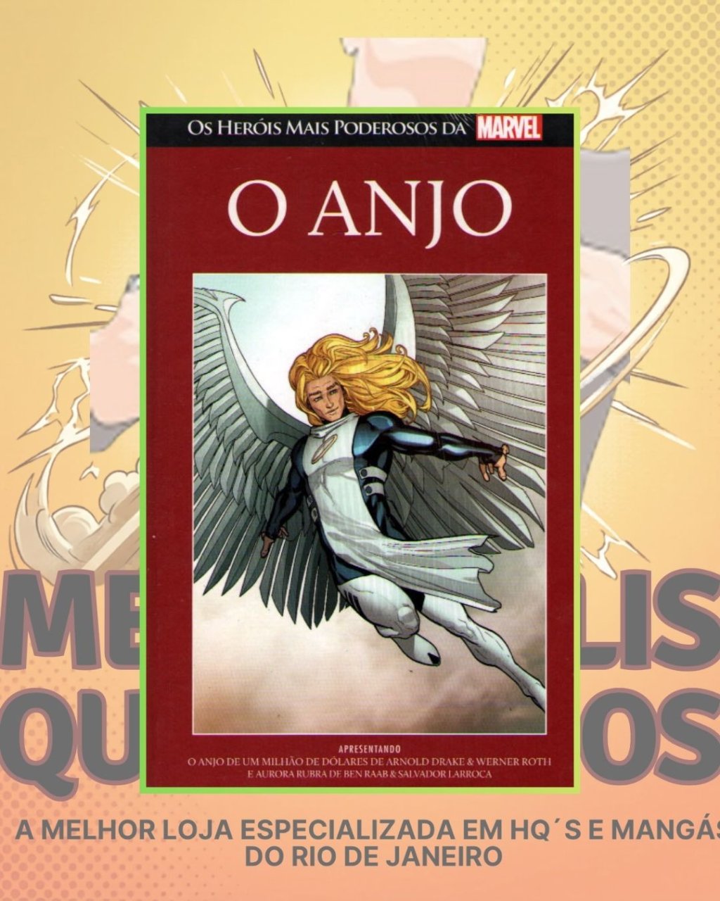 Os Heróis mais Poderosos da Marvel Vol.35 - O Anjo ( Capa Dura ) Editora Salvat