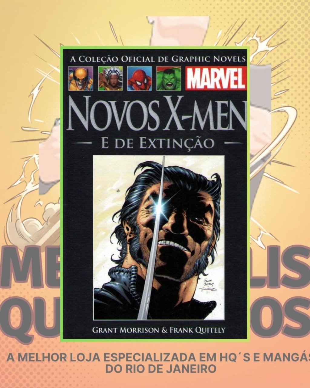 A Coleção Oficial de Graphic Novels Marvel Vol. 23 - Novos X-Men : E de Extinção ( Capa Dura ) Editora Salvat