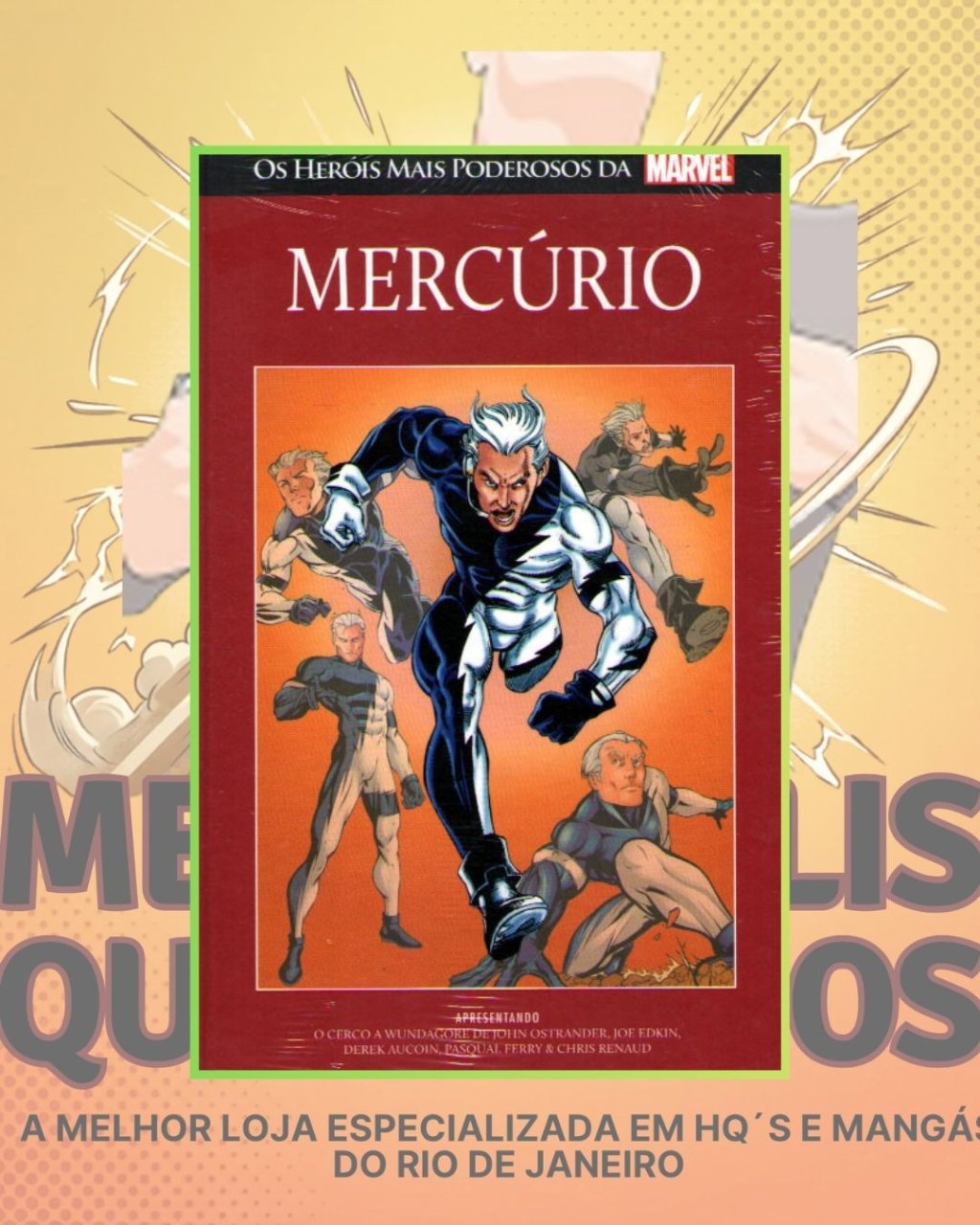 Os Heróis Mais Poderosos da Marvel Vol. 37 - Mercúrio ( Capa Dura ) Editora Salvat