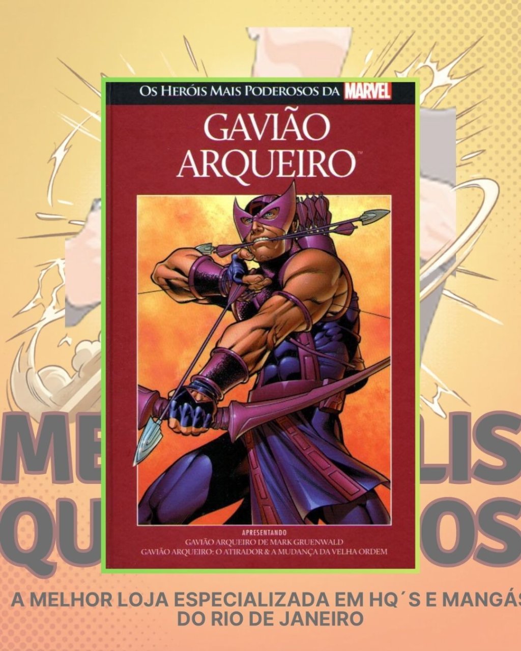 Os Heróis Mais Poderosos da Marvel Vol. 09 - Gavião Arqueiro ( Capa Dura ) Editora Salvat