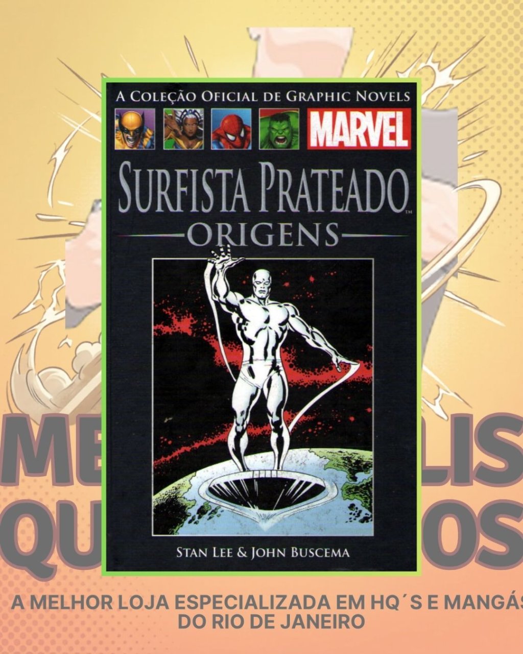 A Coleção Oficial de Graphic Novels Marvel - Clássicos XIV - Surfista Prateado Origens ( Capa Dura ) Editora Salvat