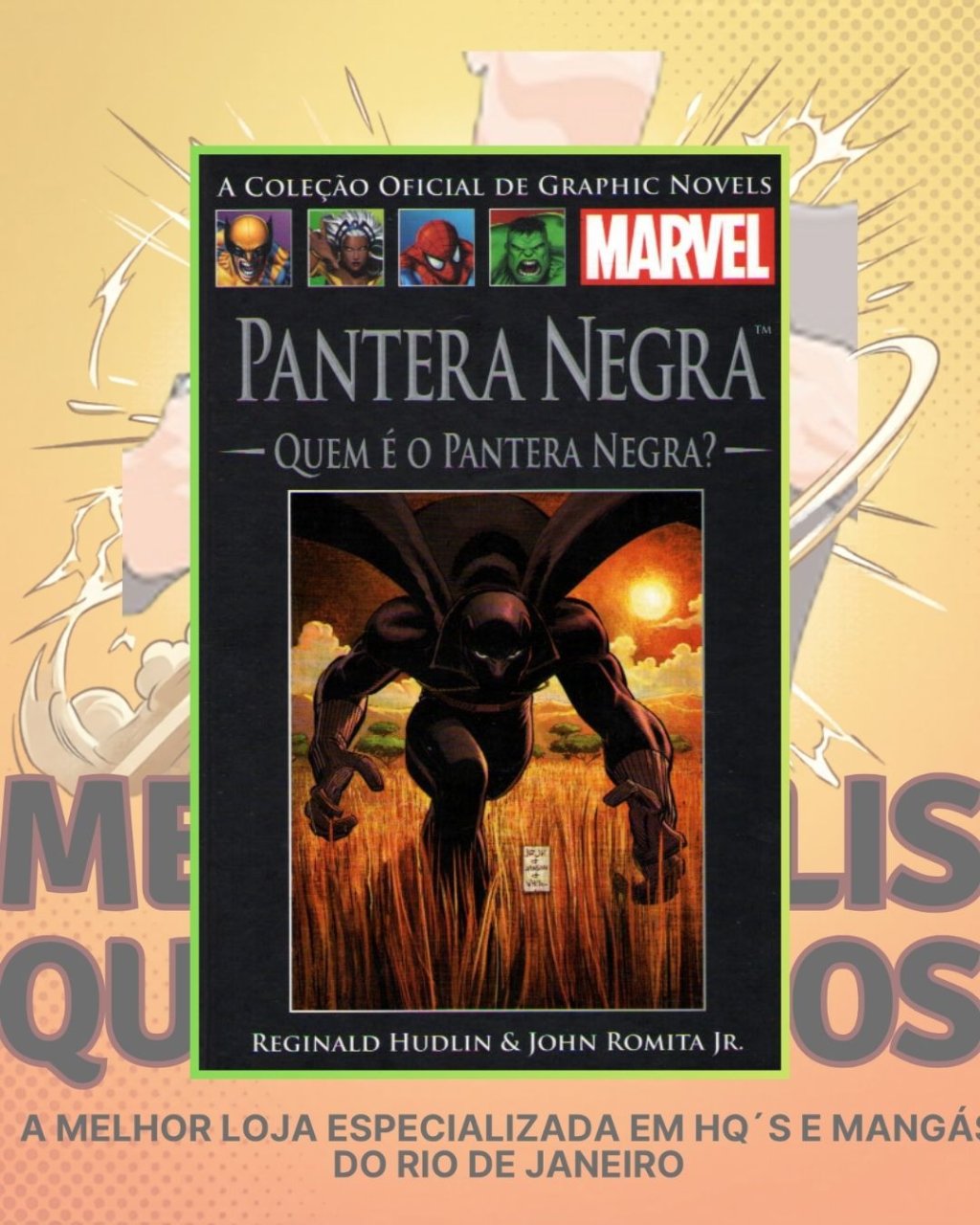 A Coleção Oficial de Graphic Novels Marvel Vol. 38 - Pantera Negra: Quem é o Pantera Negra? ( Capa Dura ) Editora Salvat