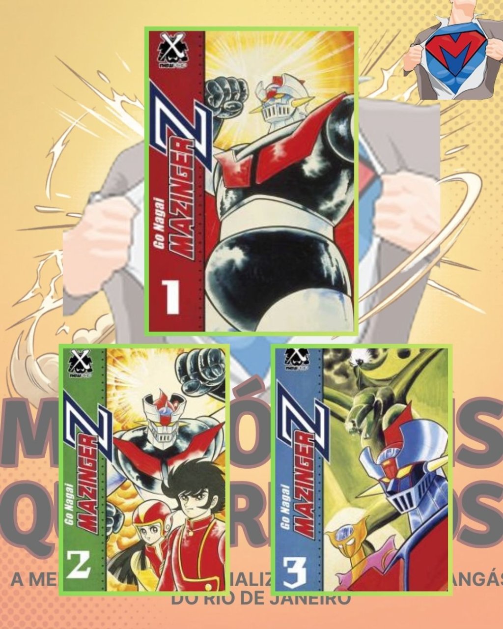 Mazinger Z Volumes 01 ao 03 ( Go Nagai ) Completa - Editora New Pop