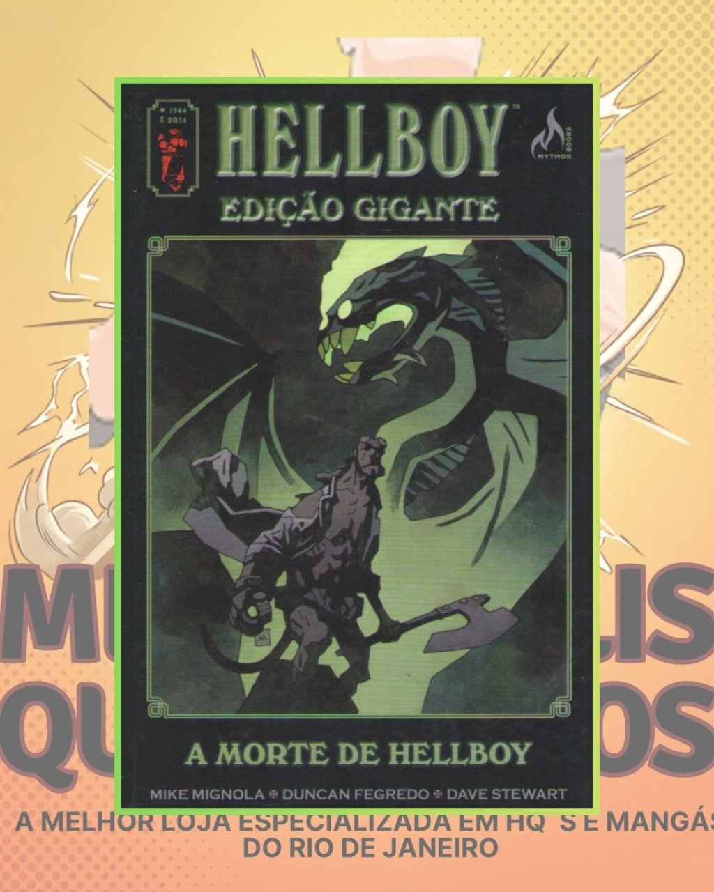 Hellboy Edição Gigante - A Morte de Hellboy ( Capa Dura ) Editora Mythos