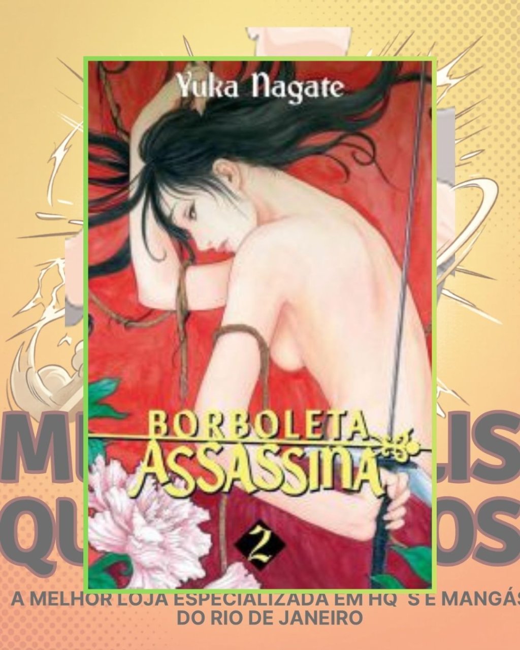 Borboleta Assassina Nº 02 de 03 ( Yuka Nagate ) Editora Pipoca & Nanquim