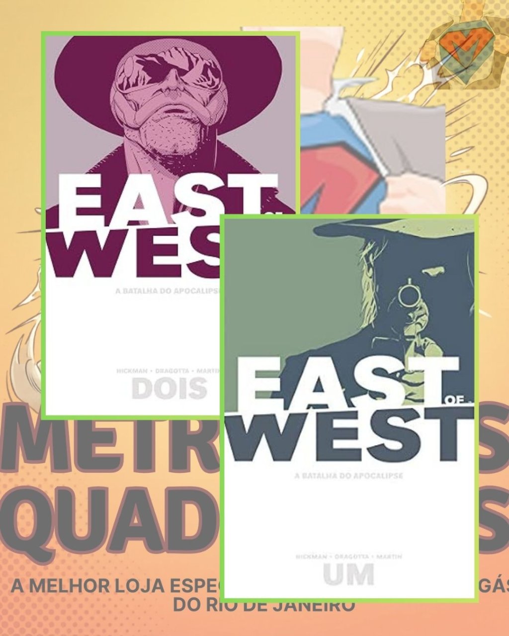 East Of West - A Batalha do Apocalipse Volumes 1 e 2 - Editora Devir