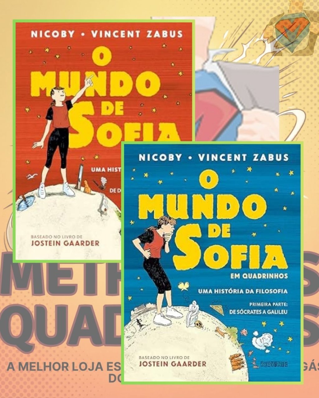 O Mundo de Sofia Volumes 1 e 2 ( Capa Dura ) Editora Seguinte