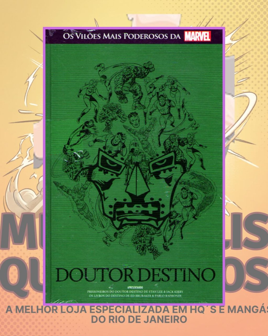 Os Vilões Mais Poderosos da Marvel - Doutor Destino ( Capa Dura ) Editora Salvat