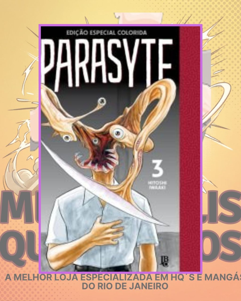 Parasyte Nº 3 - Edição Especial Colorida ( Hitoshi Iwaaki ) Editora JBC