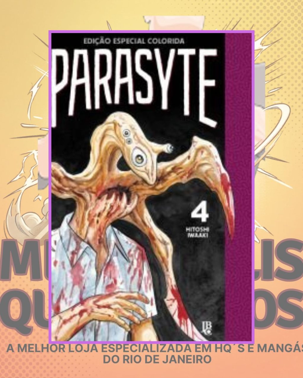 Parasyte Nº 4 - Edição Especial Colorida ( Hitoshi Iwaaki ) Editora JBC