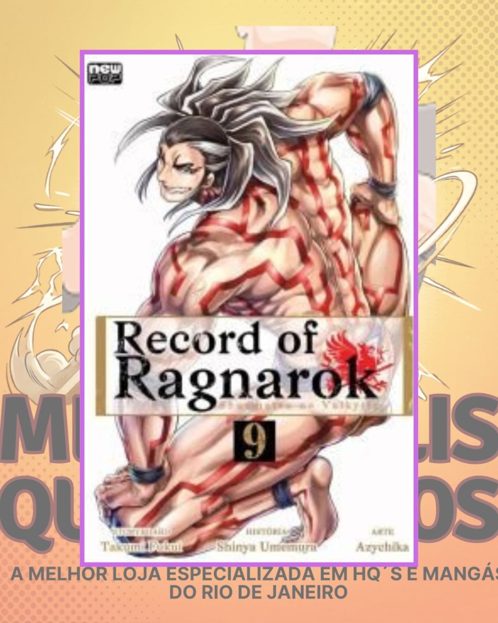 Record of Ragnarok Vol. 09 ( Azychika, Shinya Umemura & Takumi Fukui ) Editora New Pop