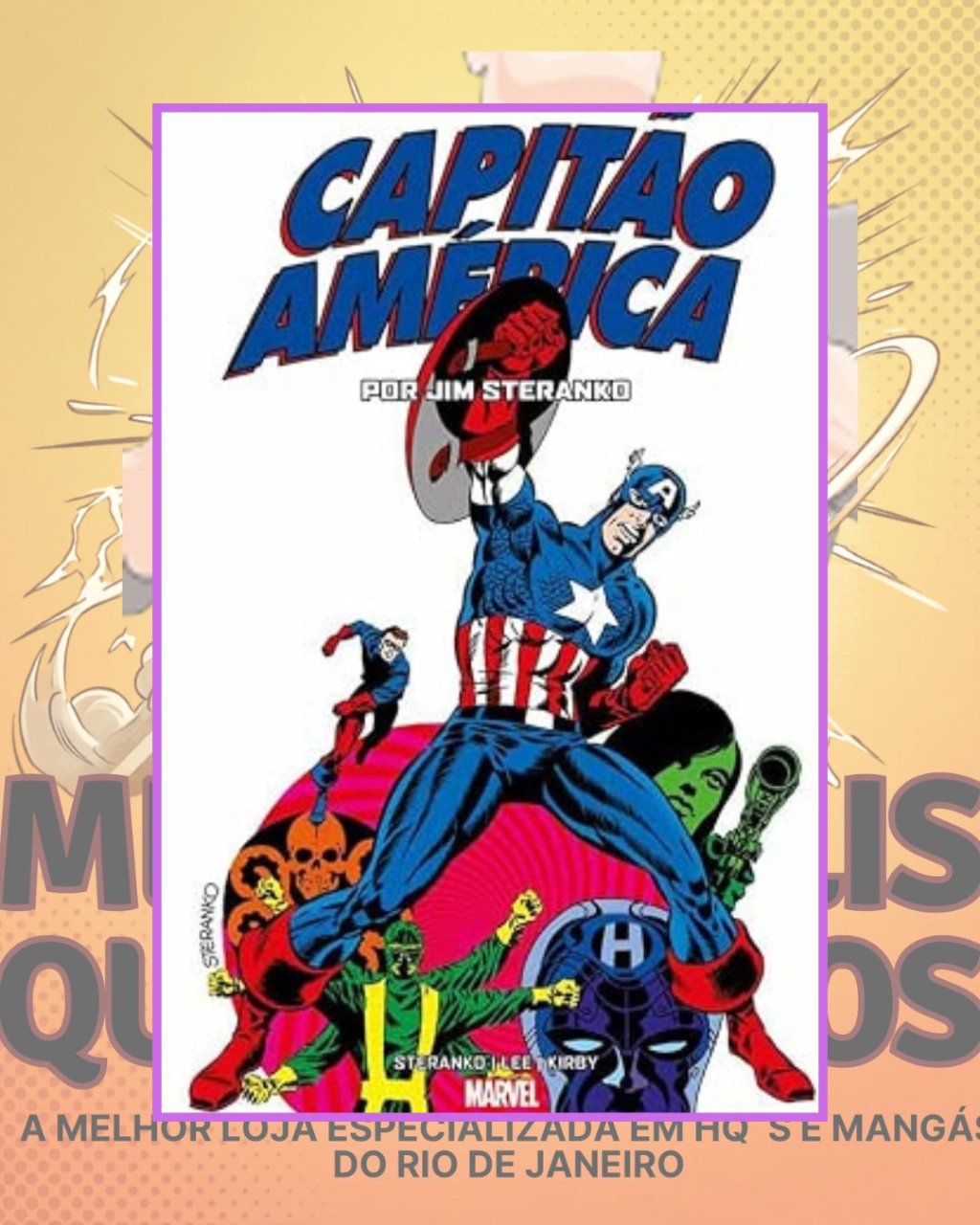 Capitão América por Jim Steranko ( Capa Dura )