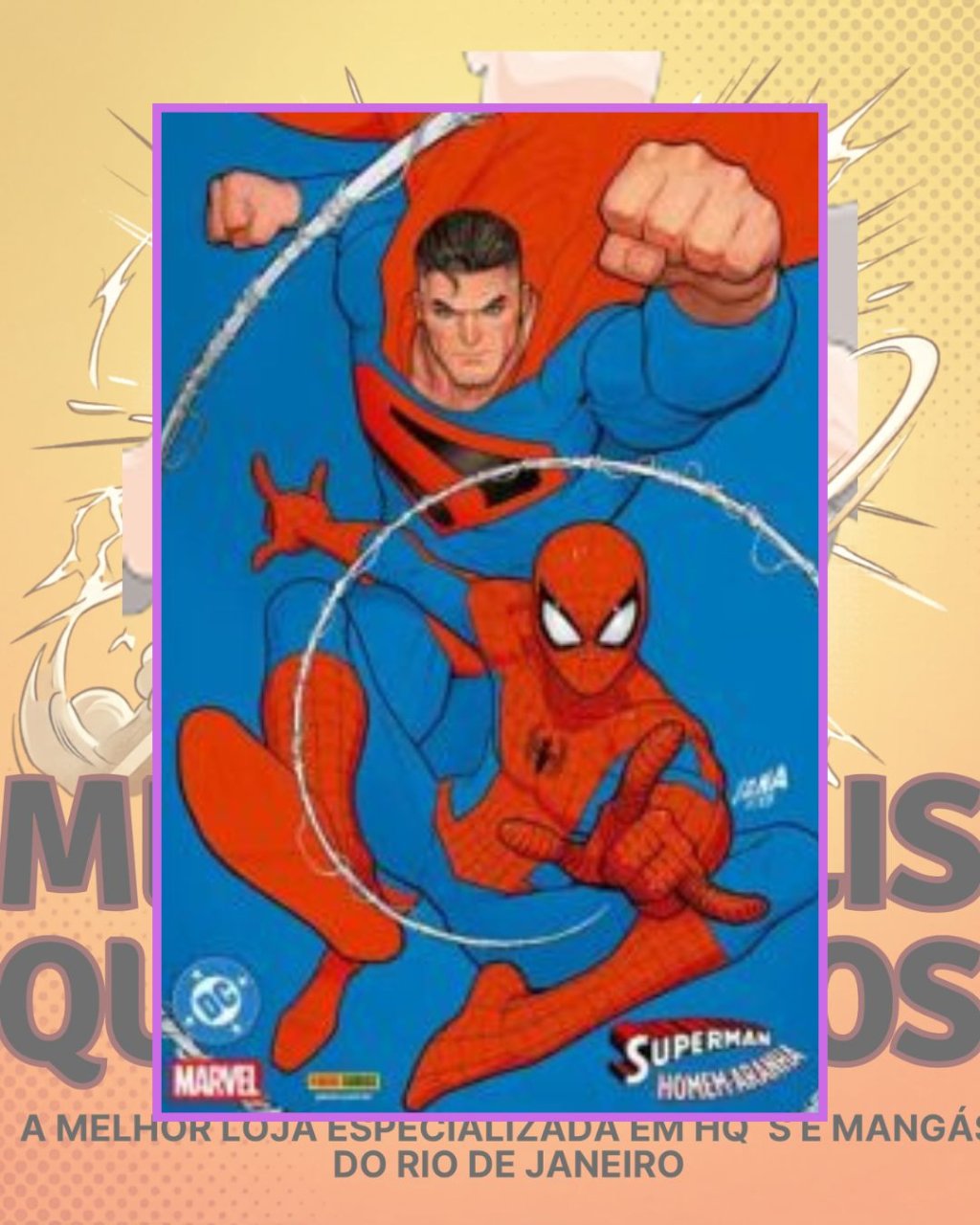 Superman / Homem Aranha - Capa Variante Exclusiva Site Panini