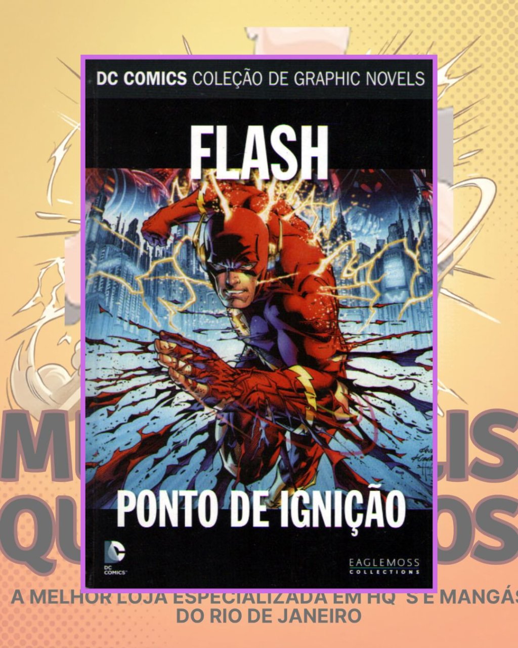 DC Comics - Coleção de Graphic Novels Volume 60 - Flash Ponto de Ignição ( Capa Dura ) Editora Eaglemoss