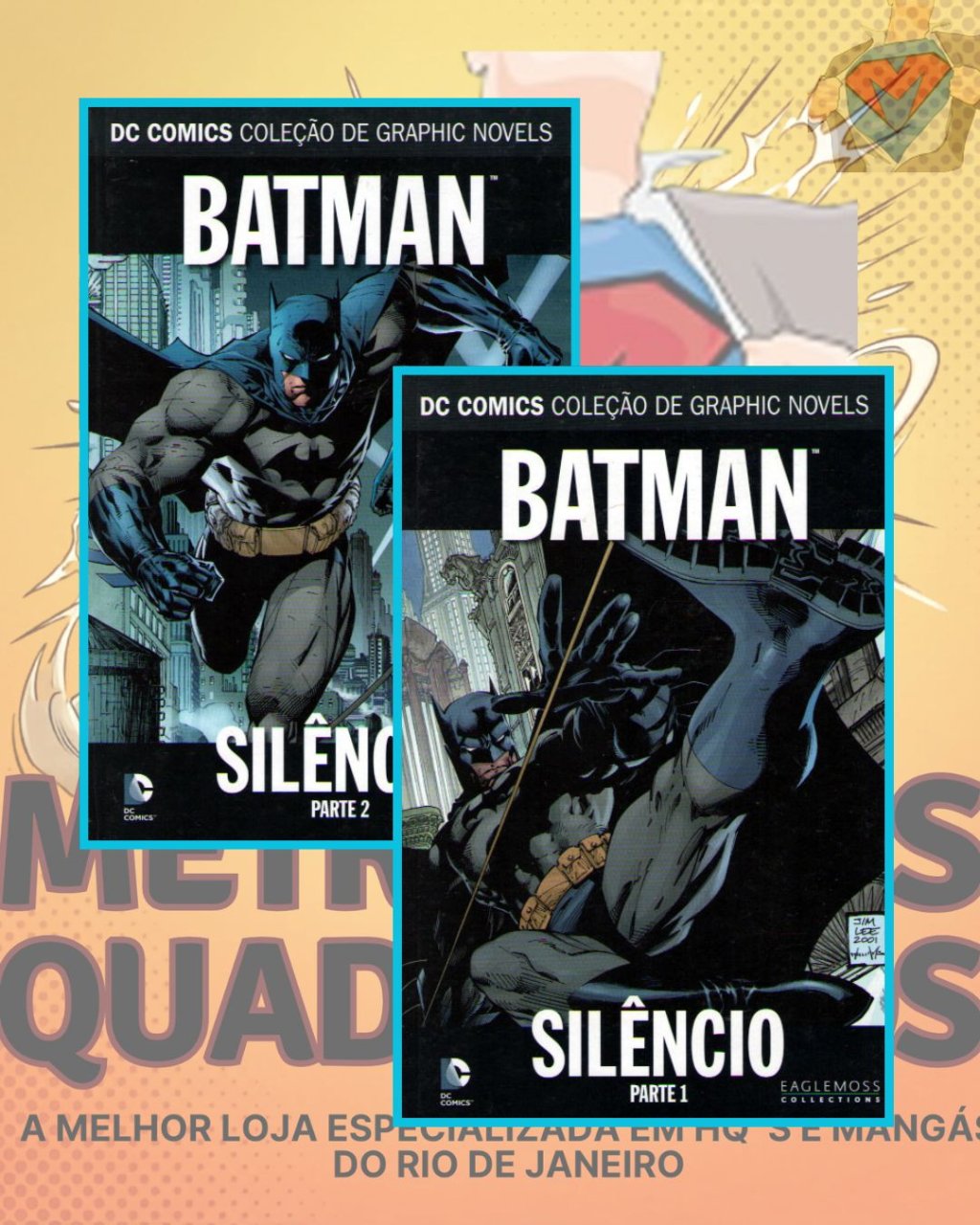 DC Comics Coleção de Graphic Novels Volumes 1 e 2 -  Batman Silêncio Volumes 1 e 2 - Capa Dura ( Completa ) Editora Eaglemoss