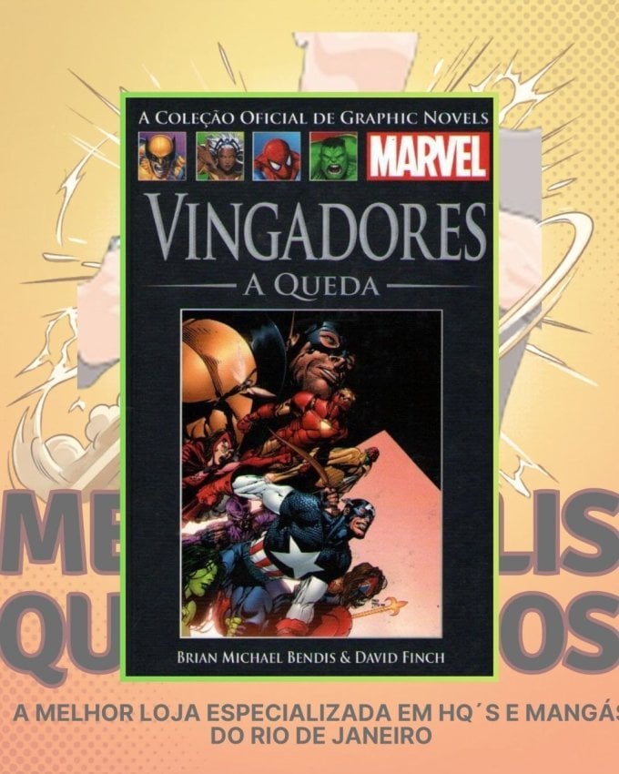 A Coleção Oficial de Graphic Novels Marvel Vol. 34 - Vingadores: A Queda ( Capa Dura ) Editora Salvat